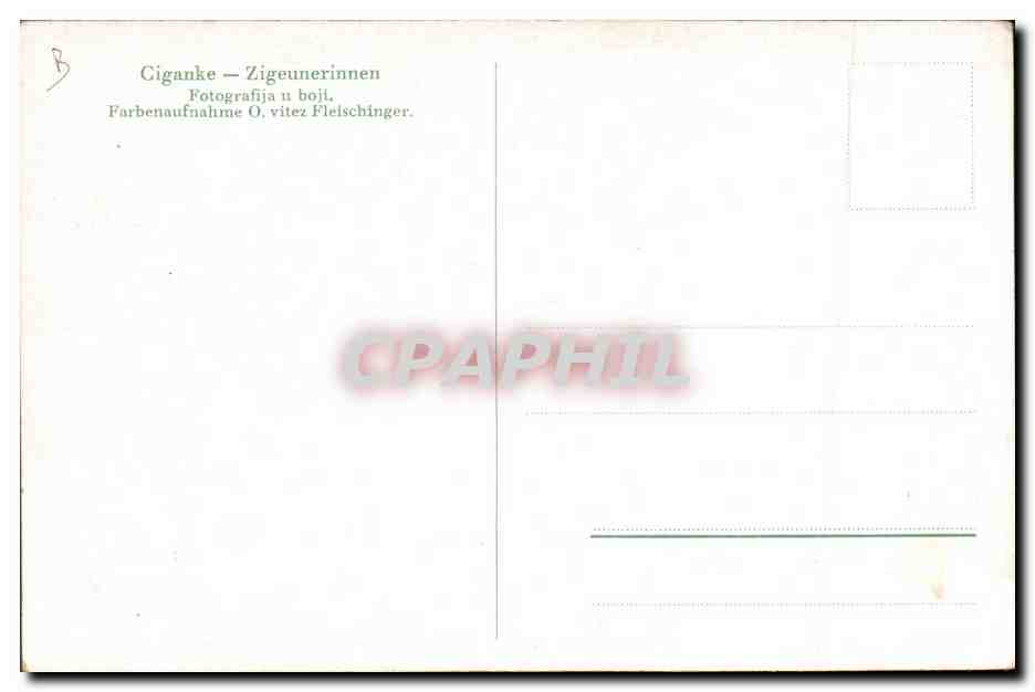 CPA Ciganke Zigeunerinnen Gitan — Verso