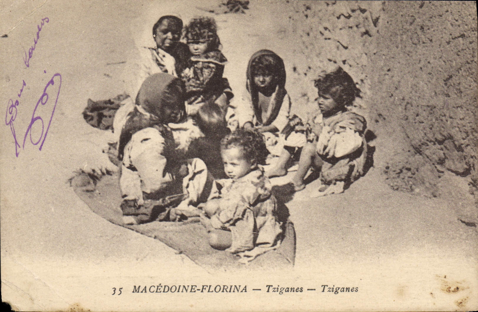 CPA Macedoine Florina Tziganes Gitan