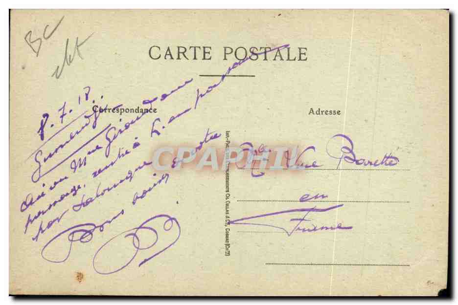 CPA Macedoine Florina Tziganes Gitan — Verso