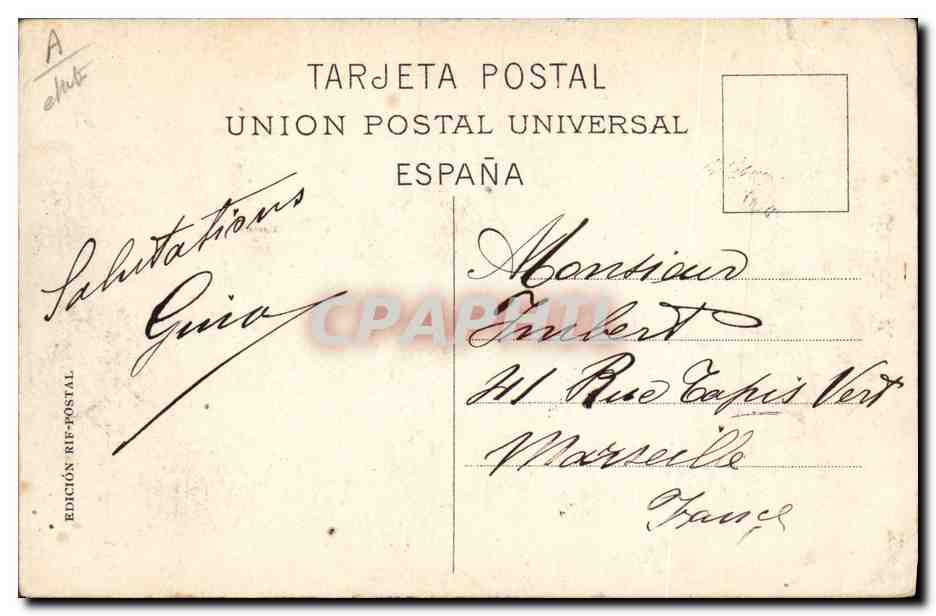 CPA Melilla Moritos Callejeros Gitan — Verso