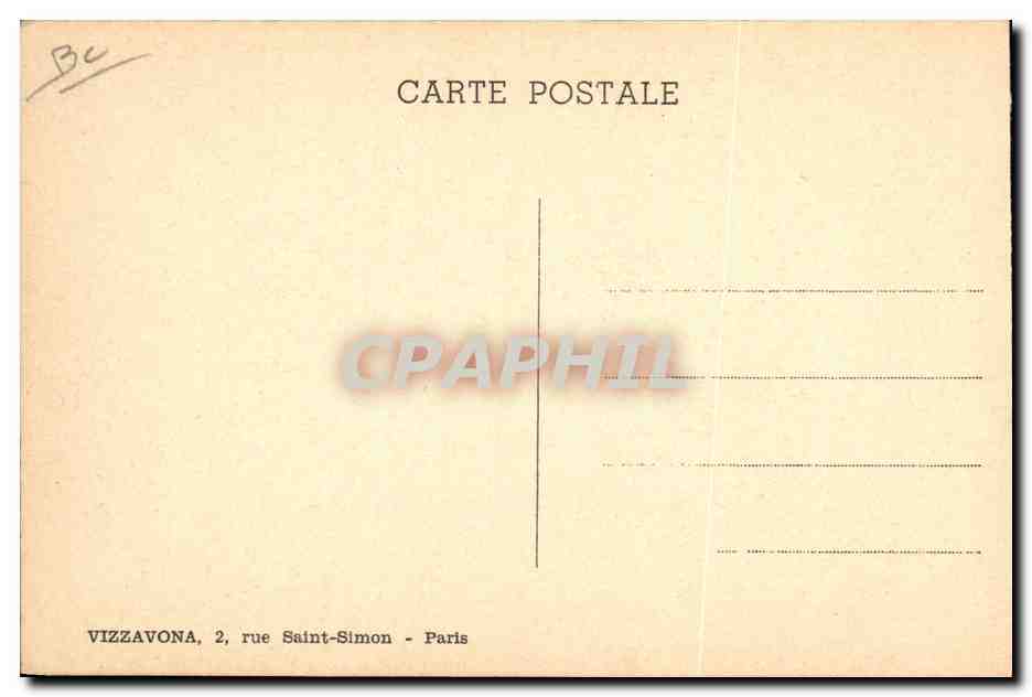 CPA Chez la tireuse de cartes F de Herai  — Verso