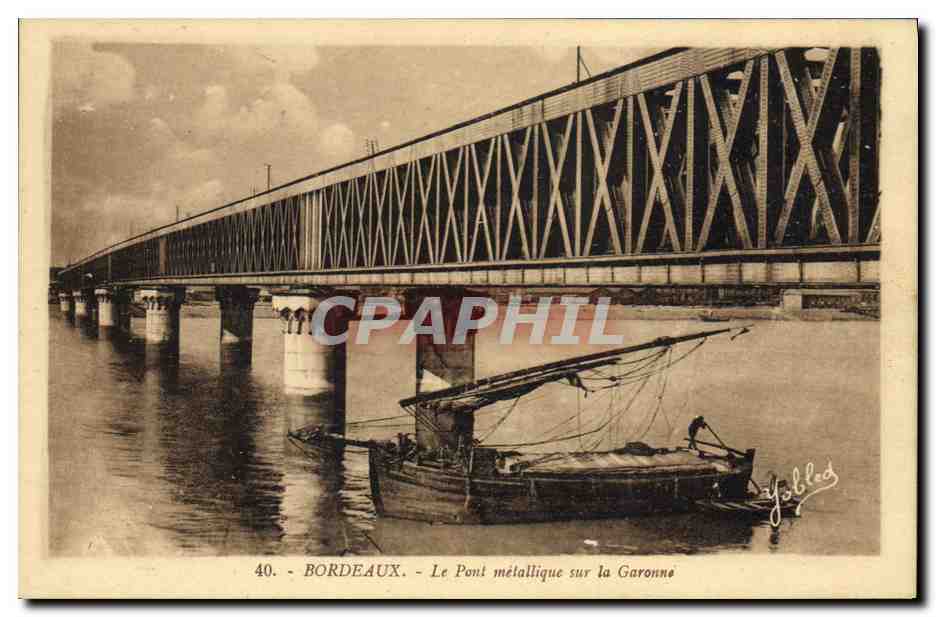 Bordeaux - Le Pont métallique sur la Garonne — Yolbloc