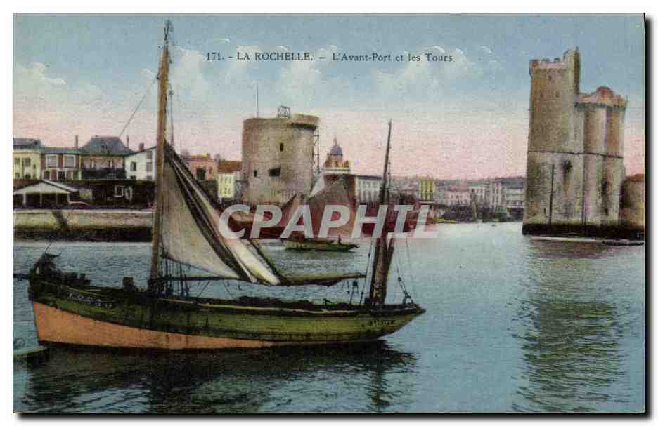 La Rochelle — L'Avant-Port et les Tours — J. Nozais, Nantes