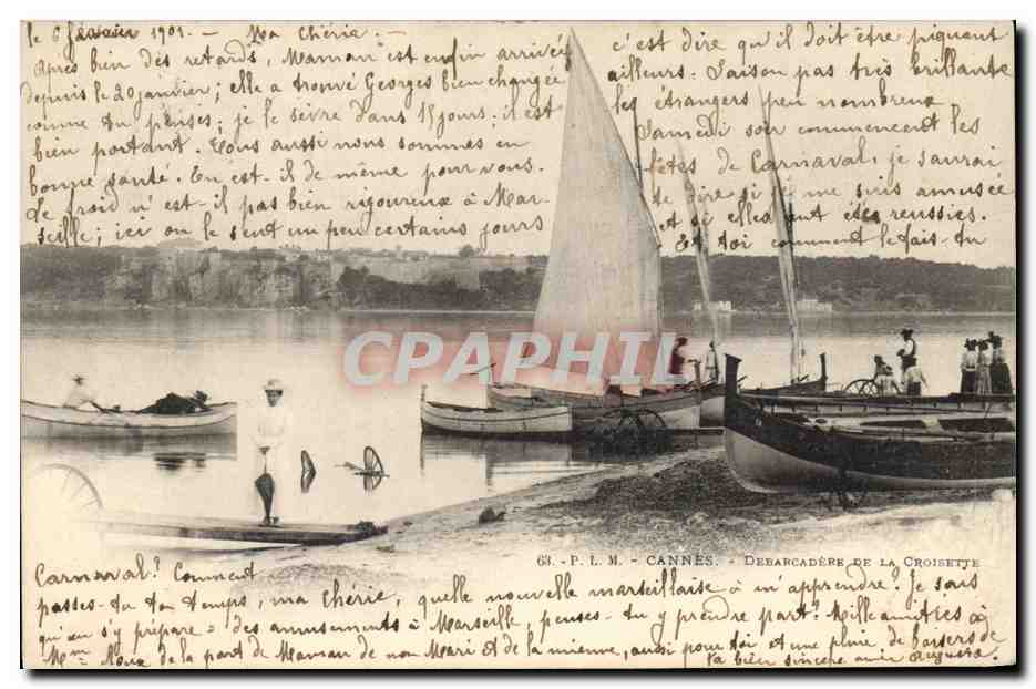 Cannes - DÉBARCADÈRE DE LA CROISSETTE — Éditeur G. P. L. M.