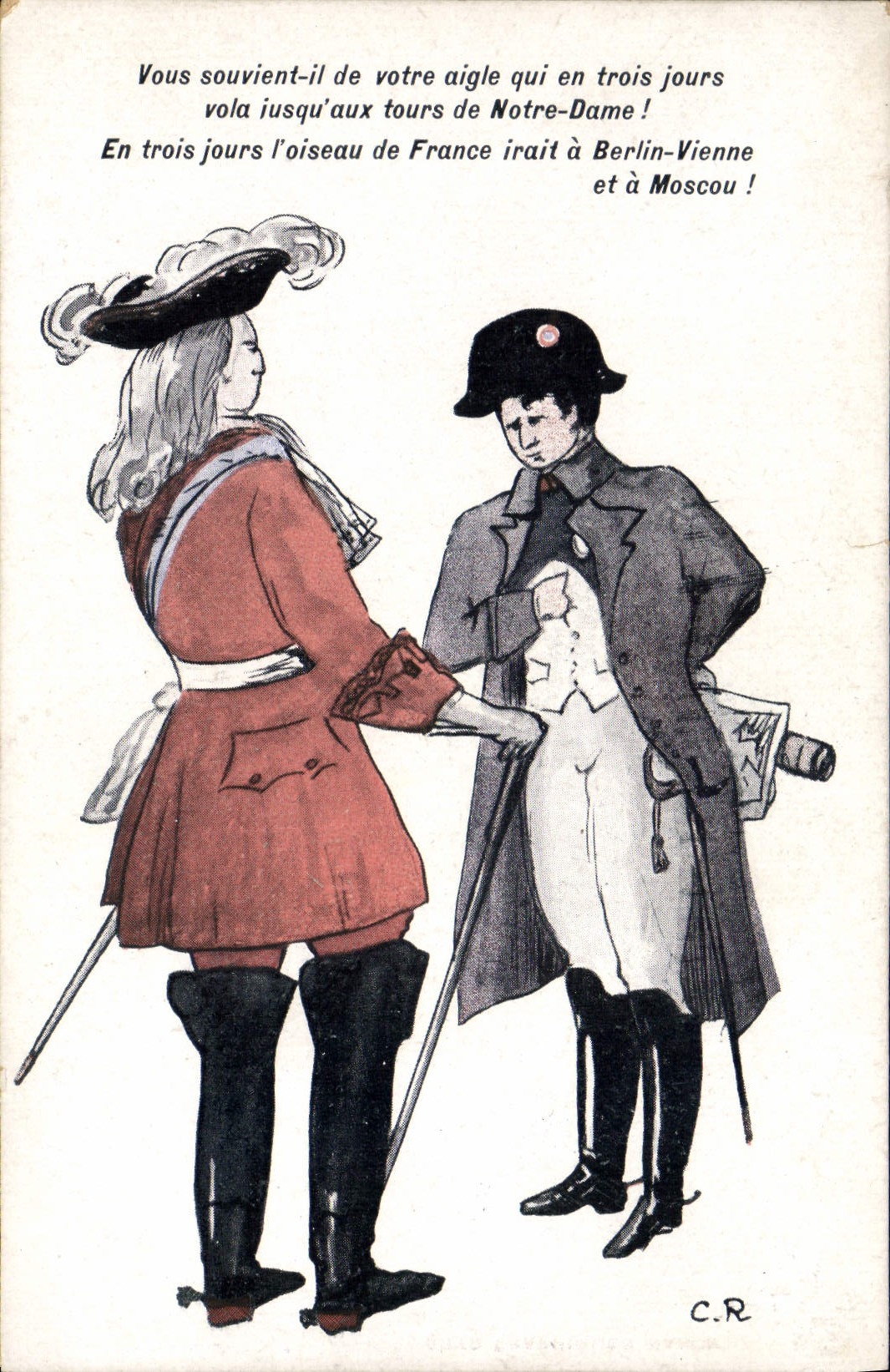 CPA Histoire Napoleon 1er Berlin Vienne Moscou