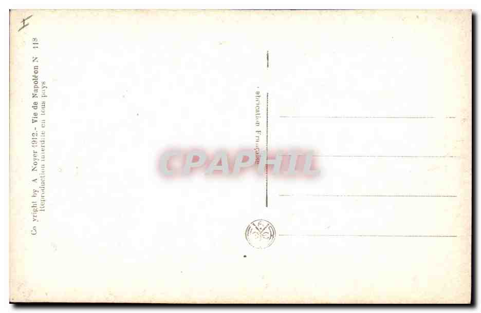 CPA Histoire Napoleon 1er Siege de Toulon 1793 — Verso
