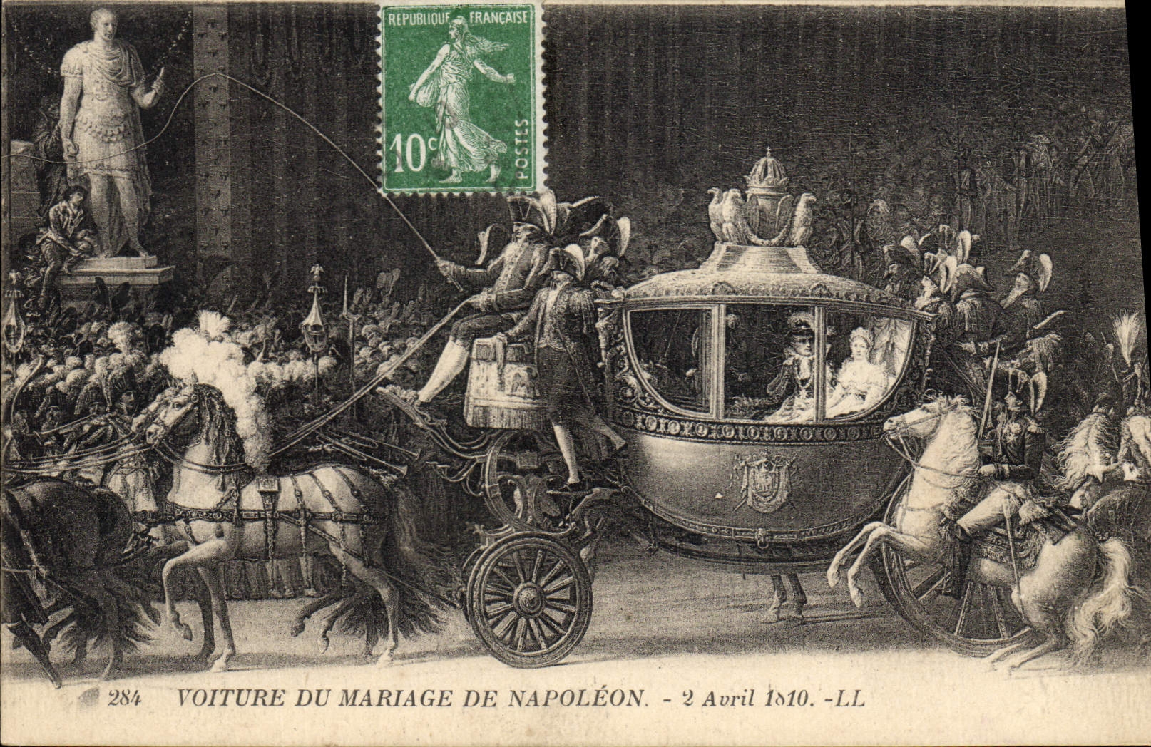 CPA Histoire Napoleon 1er Voiture du mariage de Napoleon 