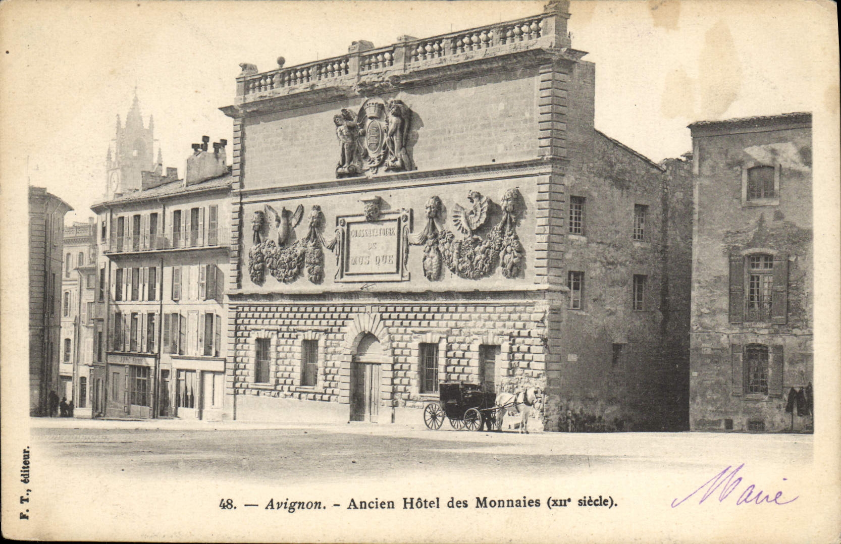 CPA Banque Avignon Ancien hotel des monnaies