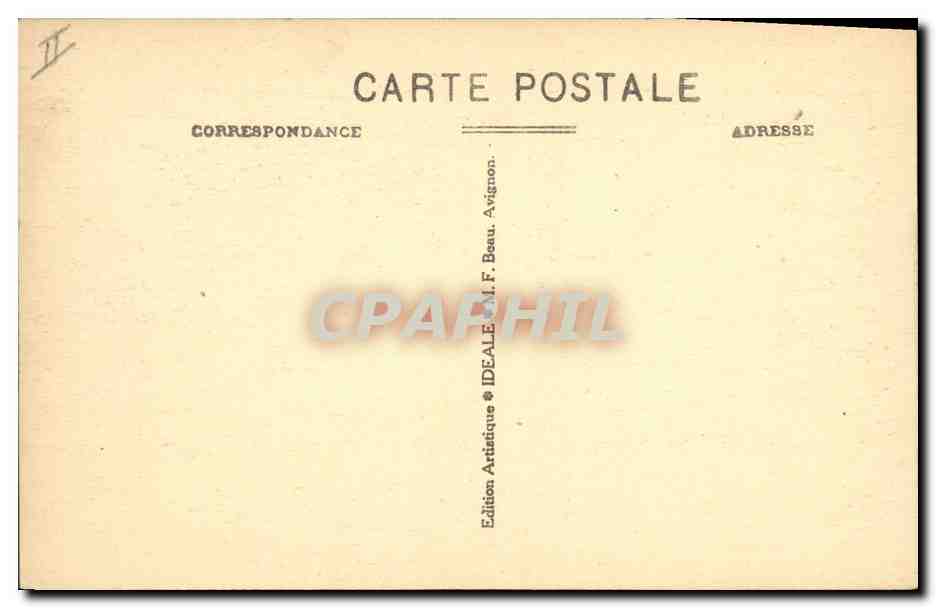 CPA Banque Avignon Ancien hotel des monnaies — Rückseite