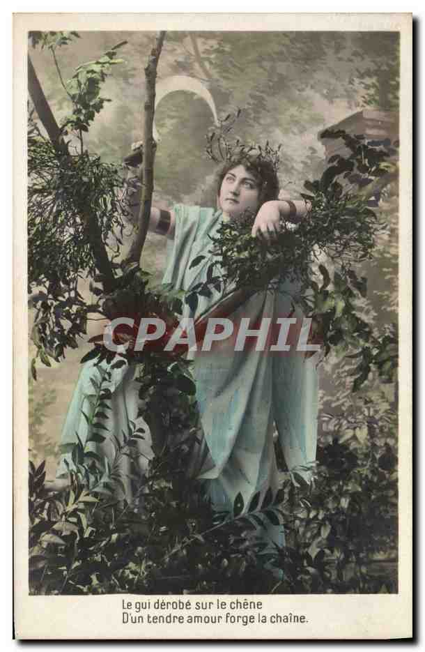Femme dans un jardin — poème sur le chêne et l'amour — éditeur non visible