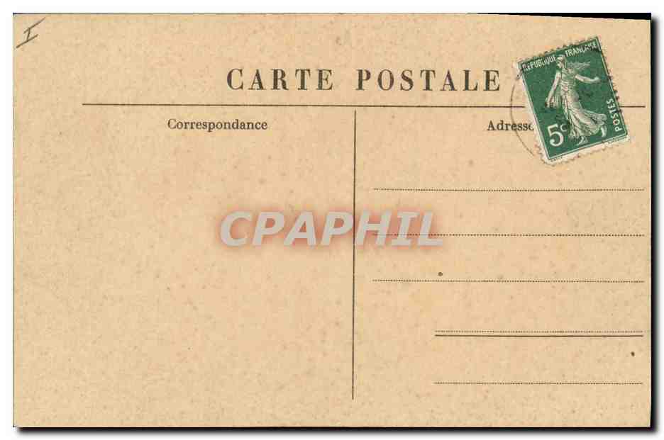 CPA Environs de Tence Un bloc de granit a Crouzillac Vestiges druidiques  — Rückseite