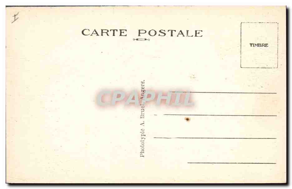 CPA St Quay Portrieux Pierres druidiques de Kertugal — Rückseite