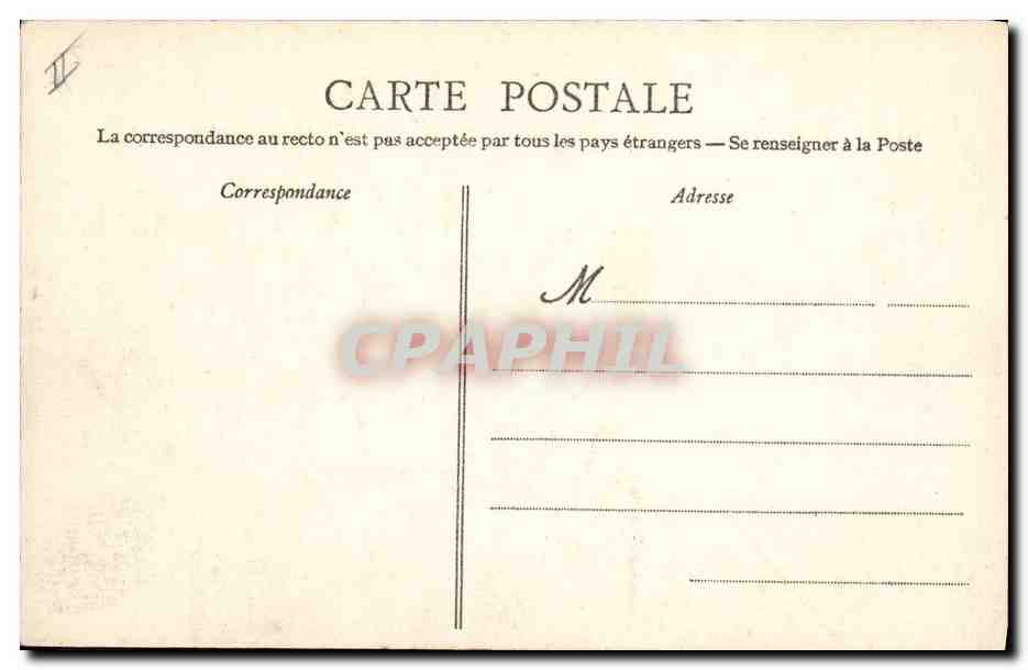 CPA Saint Quay Portrieux Pierres druidiques de Kertugal — Rückseite