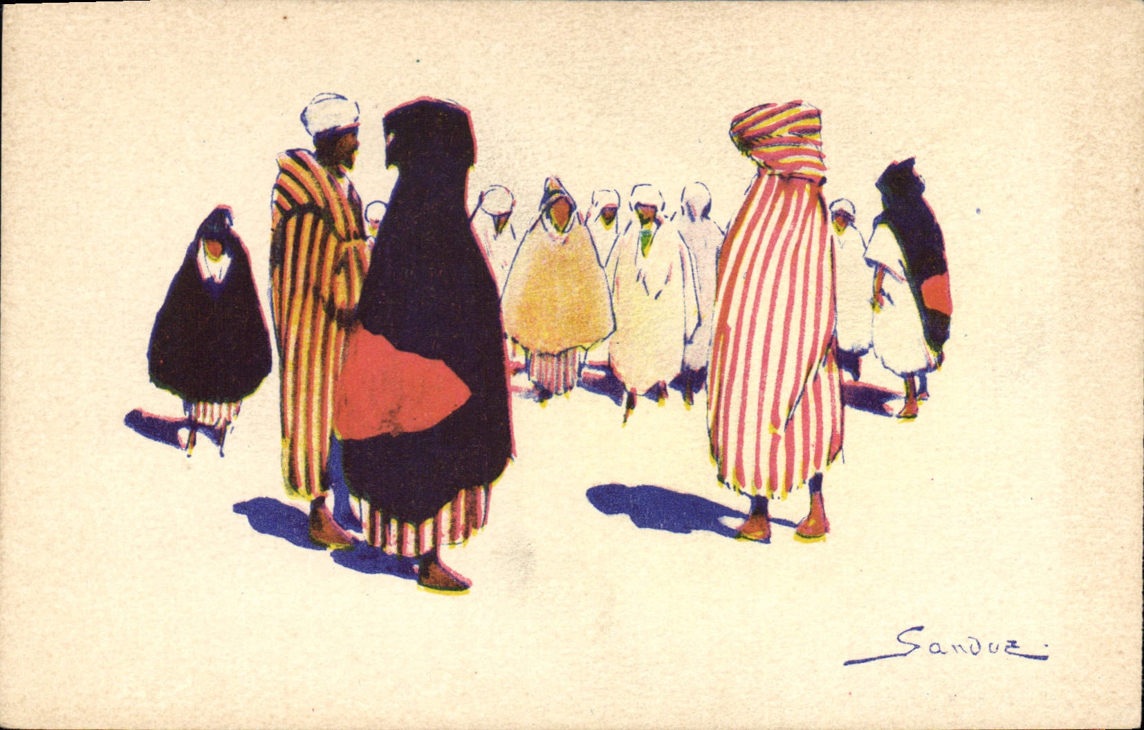 Scène de marché — Algérie — Sanduze