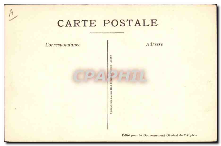 Fileuses — Scènes et Types Algériens — Rogu Jaricier, Série No 1 — Achterkant