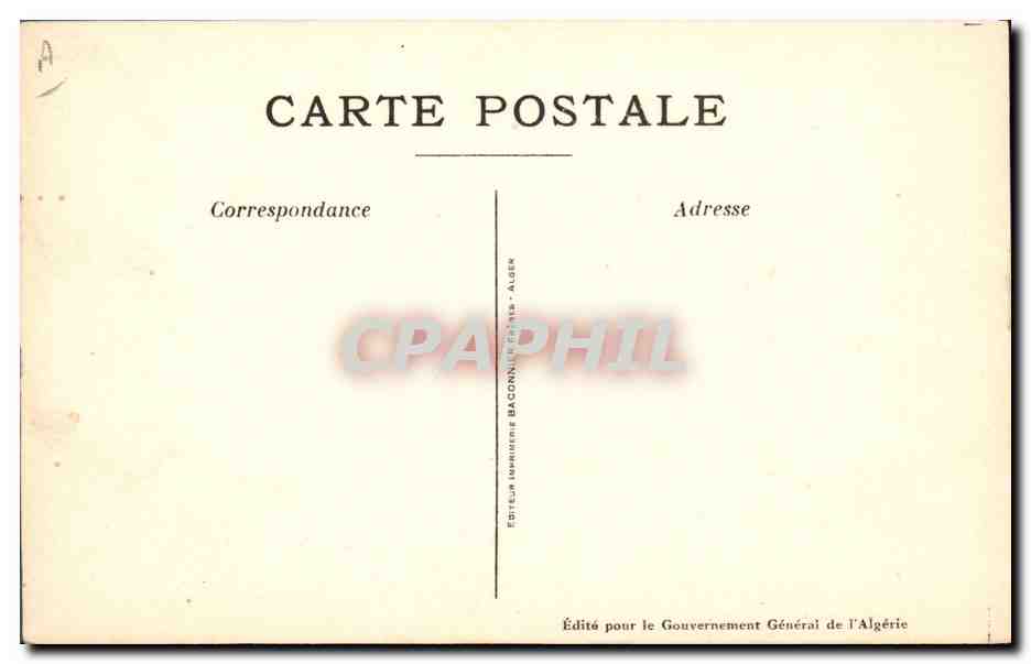 CPA Fantaisie Afrique du Nord Illustrateur Fileurs — Rückseite