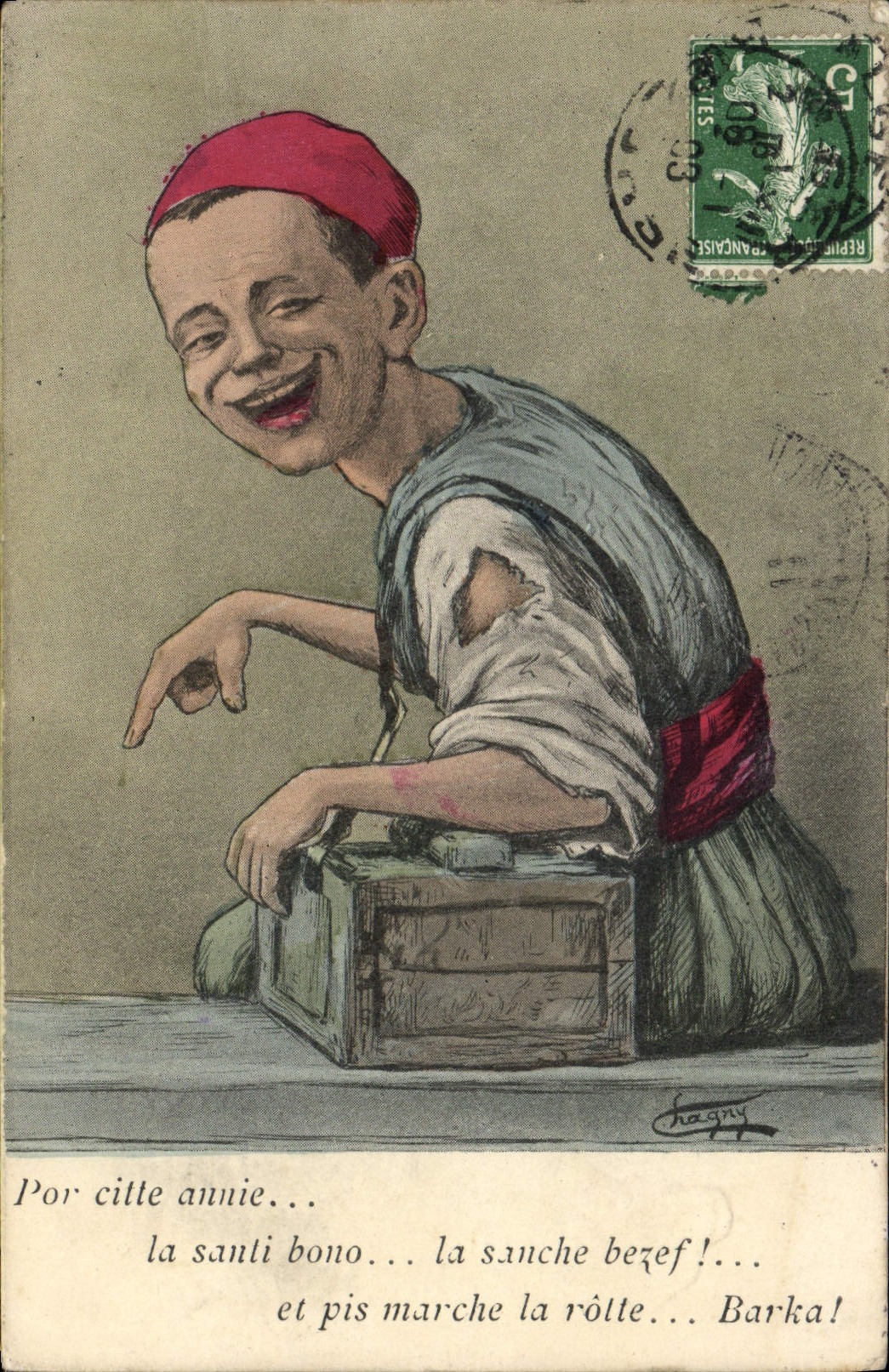 CPA Fantaisie Afrique du Nord Illustrateur 
