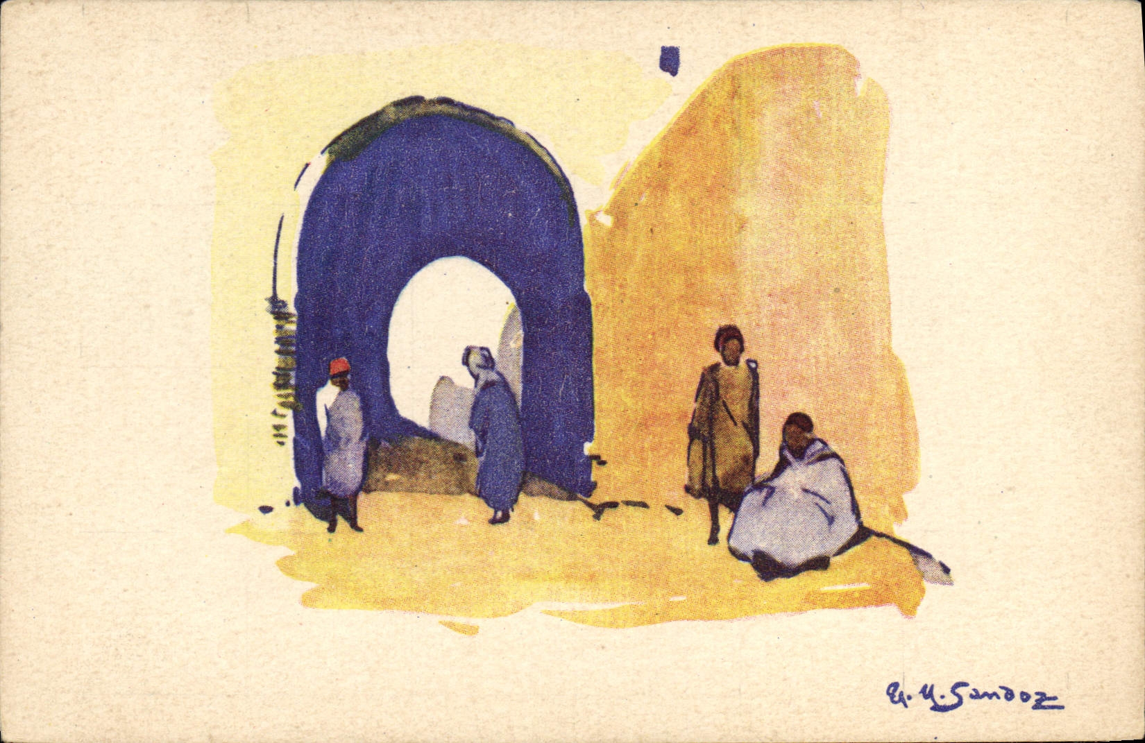 CPA Fantaisie Afrique du Nord Illustrateur 
