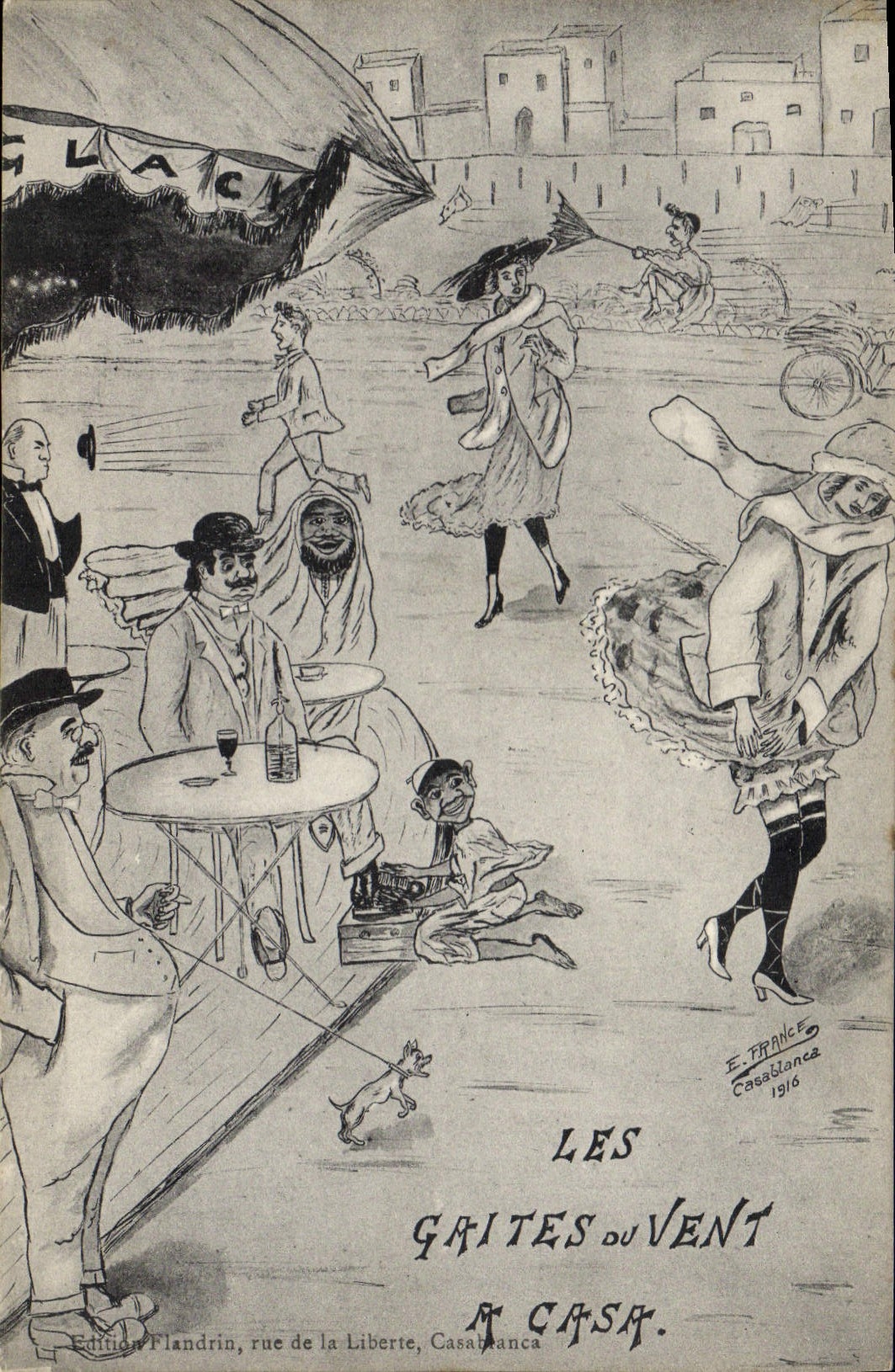 Les Gaites du Vent — Casablanca — Édition Flandrin, rue de la Liberté