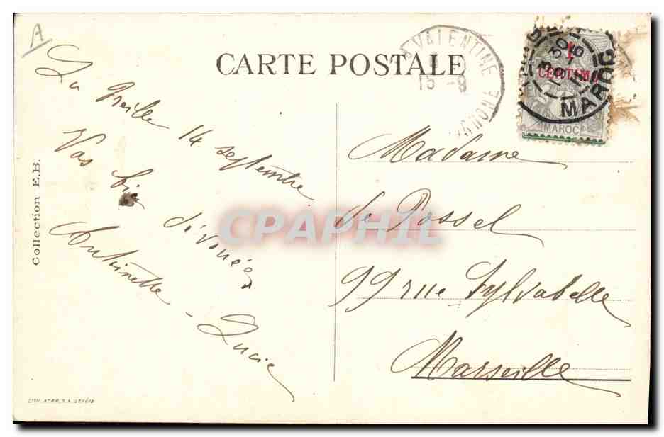 CPA Fantaisie Afrique du Nord Illustrateur Maroc Paysans — Rückseite
