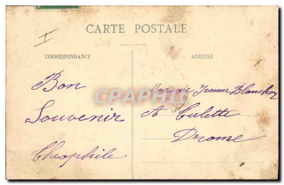 CPA Militaria La Valbonne Vue des tentes — Rückseite