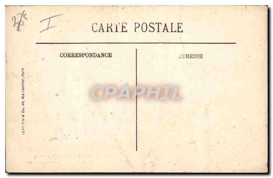 CPA Militaria Camp de Coetquidan La soupe — Rückseite