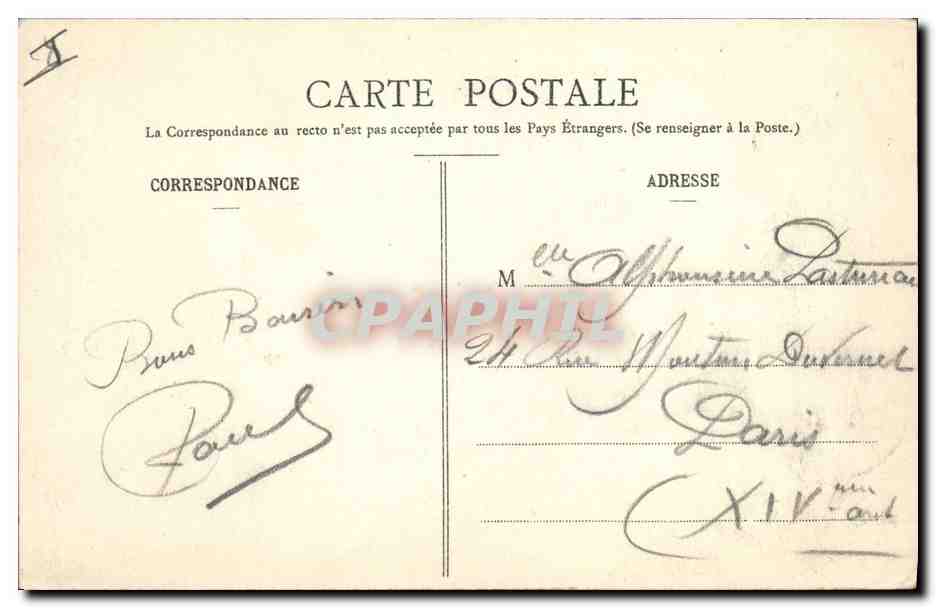 CPA Militaria Au camp de Mailly Manoeuvres d'infanterie Service en campagne Une patrouille bien conduite — Rückseite