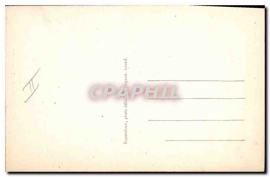 CPA Militaria Musee Fontainebleau Officier d'infanterie legere — Rückseite