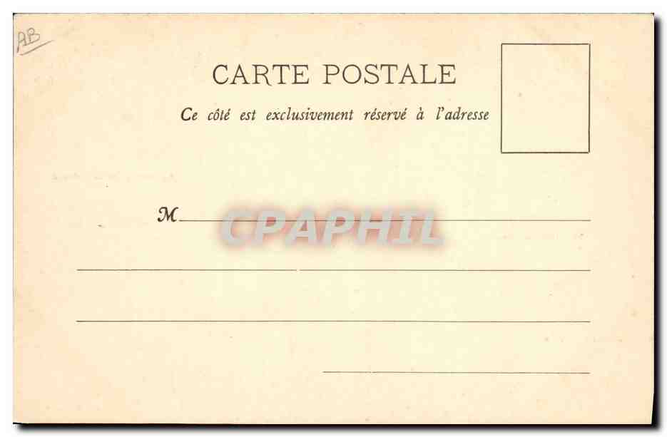 CPA Militaria Revue des reservistes de la 11eme division 1899 — Verso