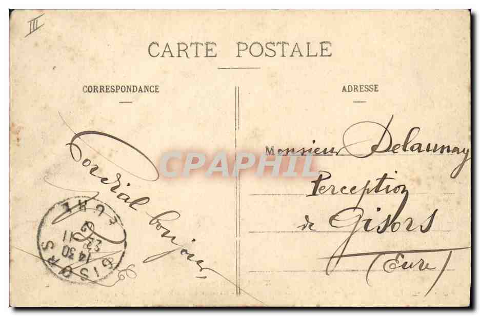 Toul Garnison — Manœuvre d'un Mortier rayé de 120 — Pratbarnou, édit., Toul — Verso