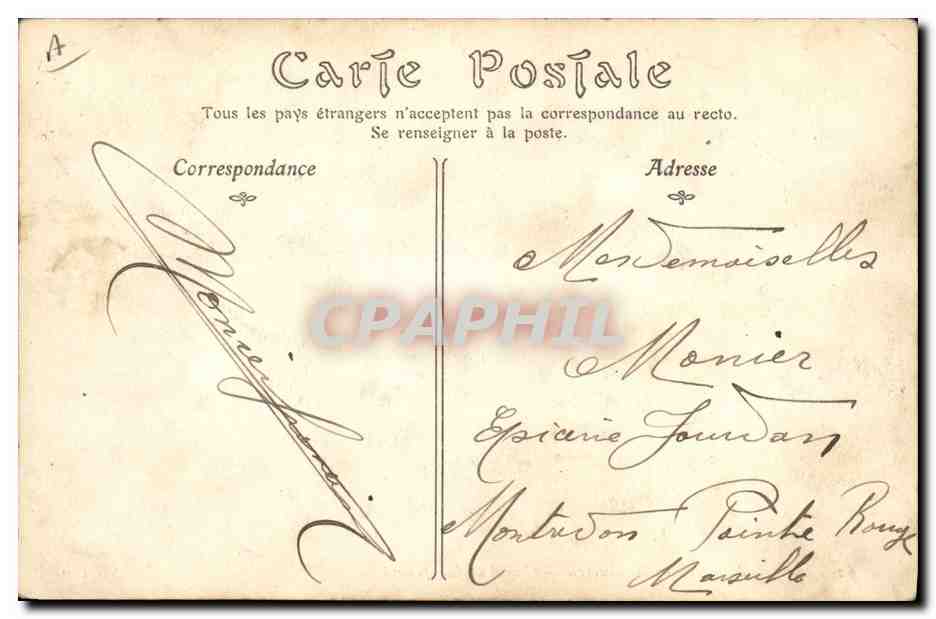 CPA Militaria Infanterie en manoeuvres Coin d'un campement — Verso