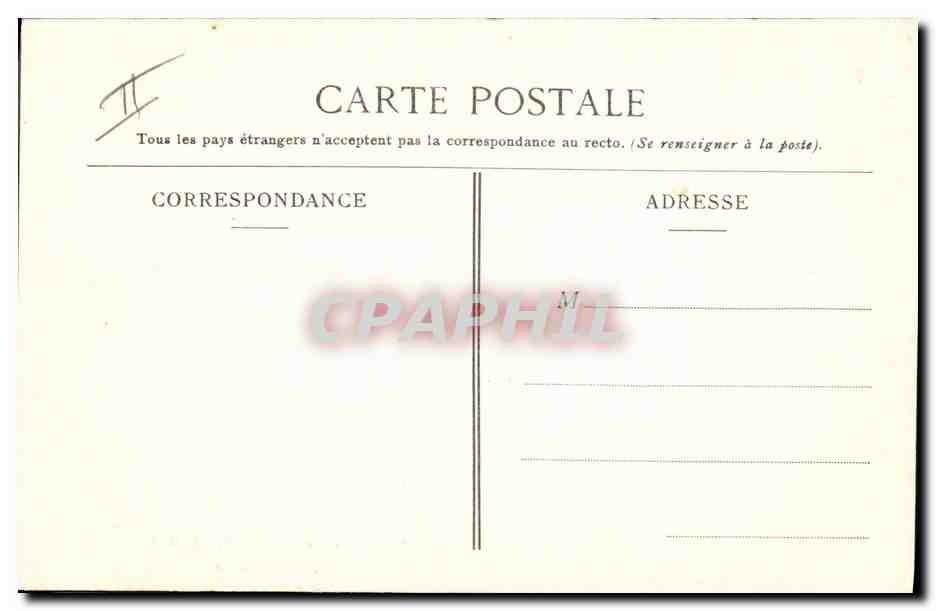 CPA Militaria Passage de riviere du materiel de 75 sur radeau Montage du radeau — Rückseite