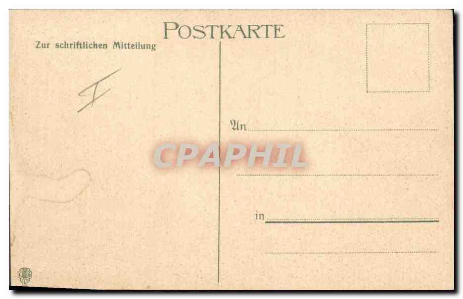 CPA Militaria Im Biwack — Rückseite