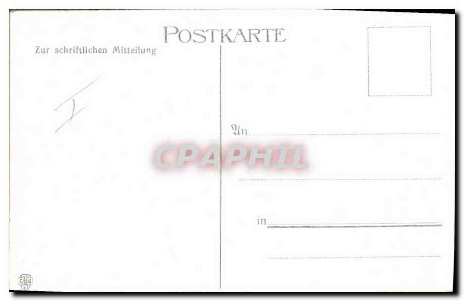 CPA Militaria Armee allemande — Rückseite