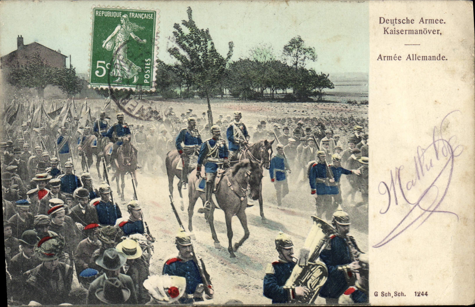 CPA Militaria Armee allemande 
