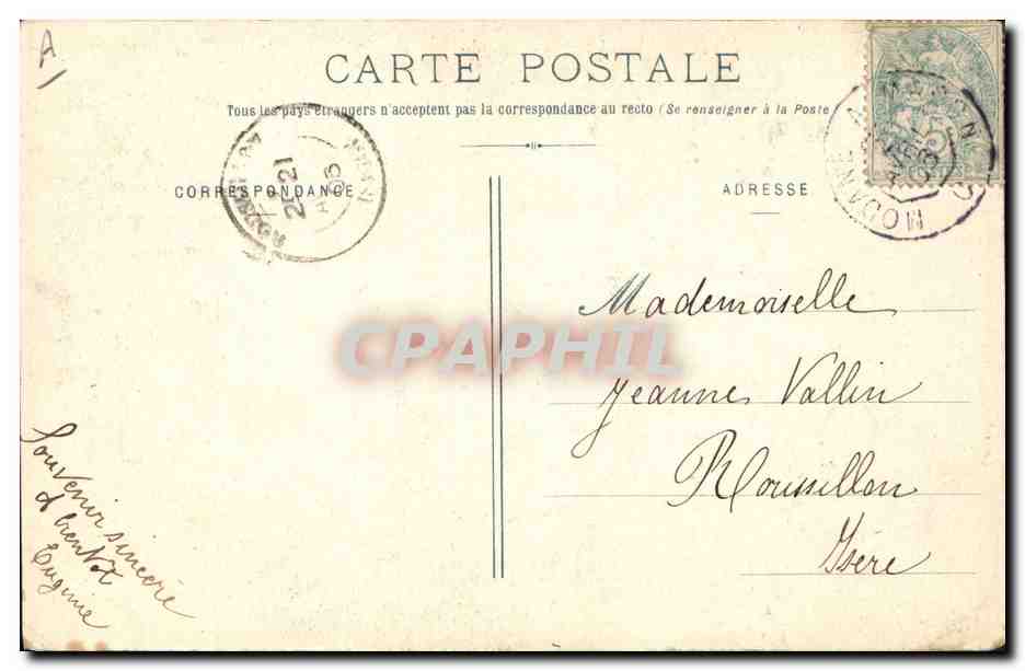 CPA Folklore Savoie Valmeinier — Verso