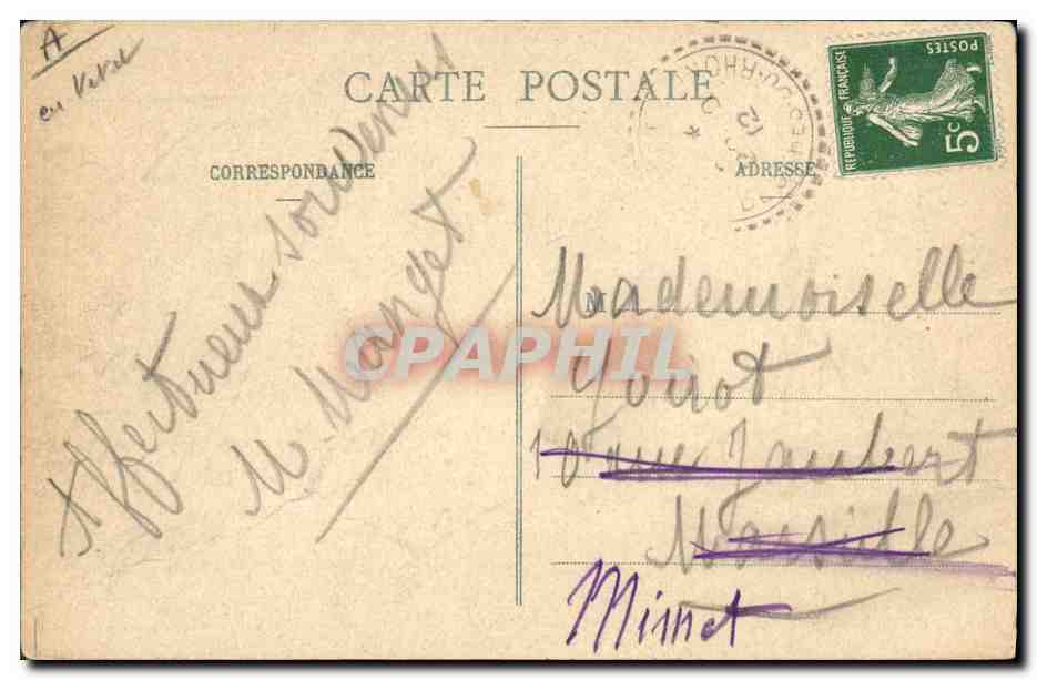 CPA Folklore Savoie St Jean de Maurienne Fontcouverte — Verso