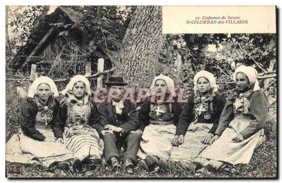 CPA Folklore Savoie St Colomban des Villards TOP