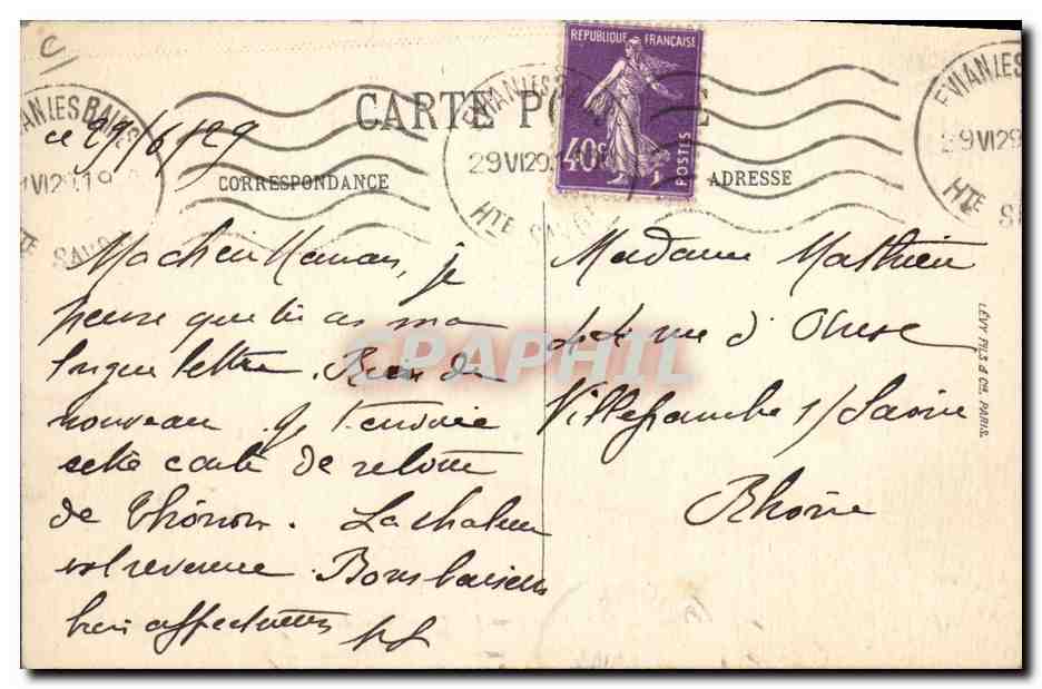 CPA Folklore Savoie Les dentellieres de Savoie TOP — Rückseite