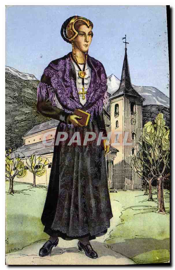 CPA Folklore Savoie Bourg St Maurice