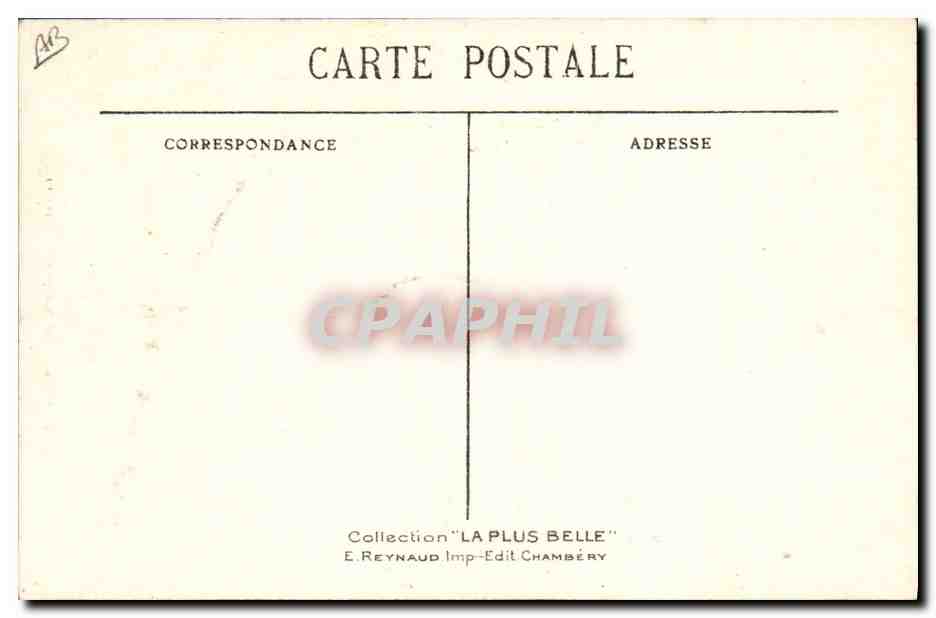 CPA Folklore Savoie Valmeinier — Verso