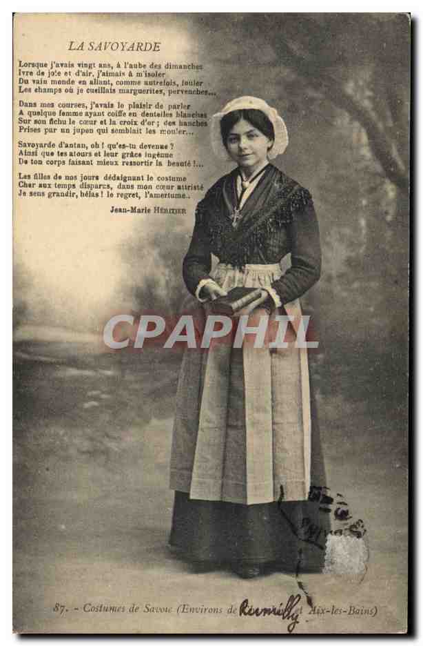 CPA Folklore Savoie La SAvoyarde Aix les Bains