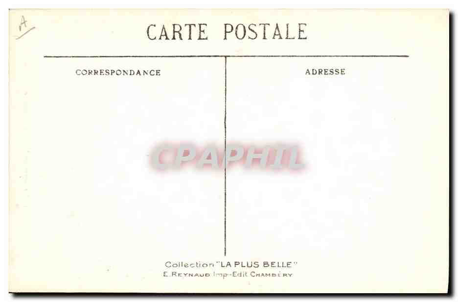 CPA Folklore Savoie Tarentaise  — Verso