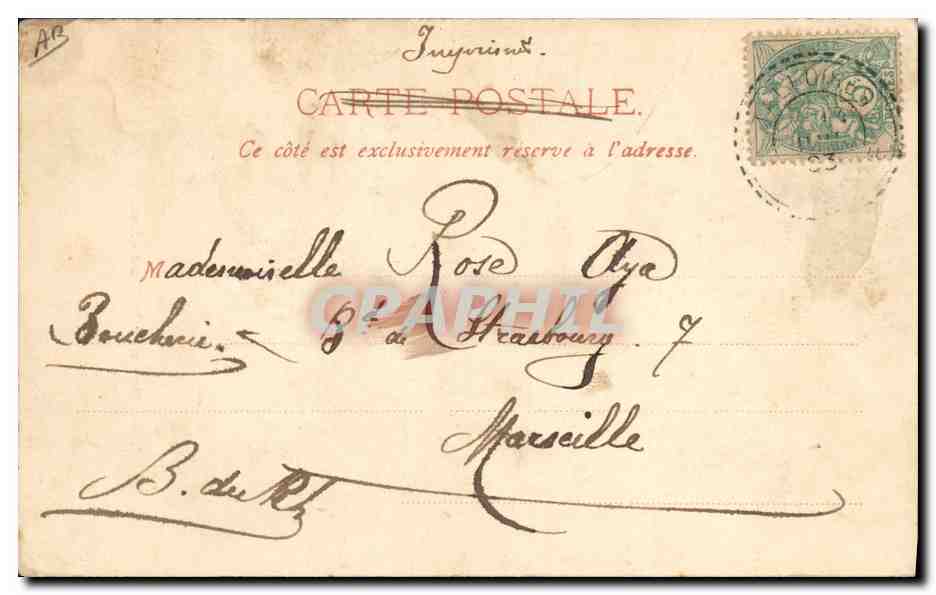 CPA Folklore Savoie Montaimont — Verso