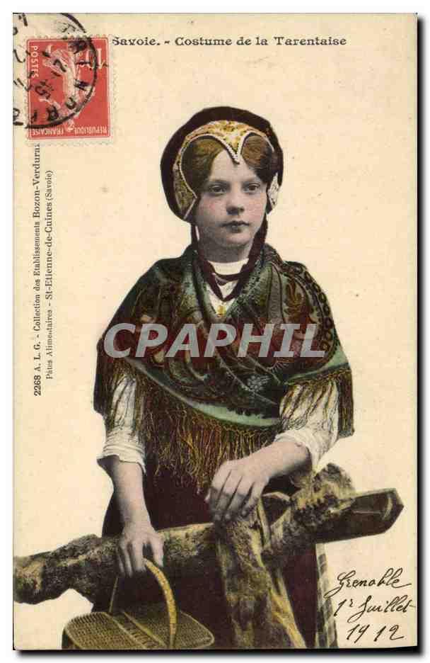 CPA Folklore Savoie Tarentaise 