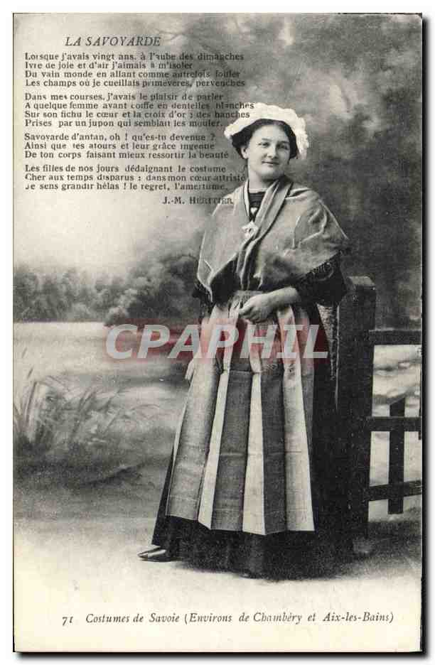 CPA Folklore Savoie Environs de Chambery et Aix les Bains