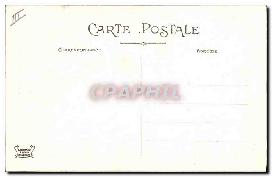 CPA Folklore Savoie Environs de Chambery et Aix les Bains — Verso