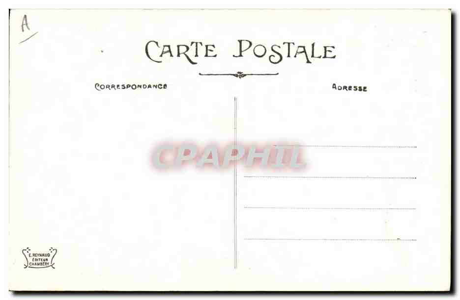 CPA Folklore Savoie Lanslebourg — Verso