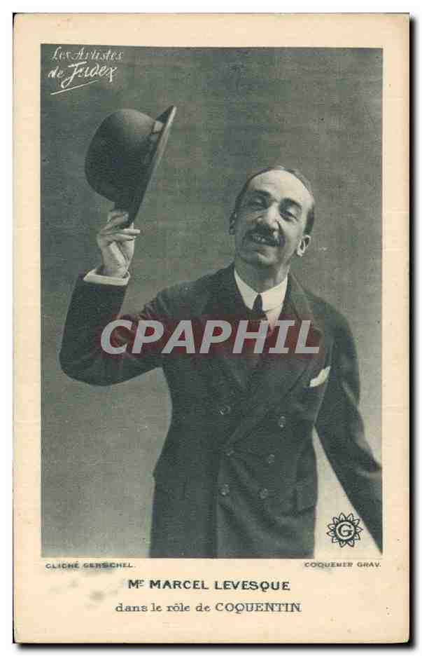 CPM Cinema Mr Marcel Levesqsue dans le role de Coquentin