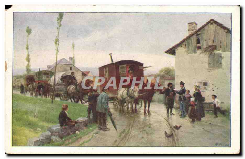CPA Les Forains Gitan